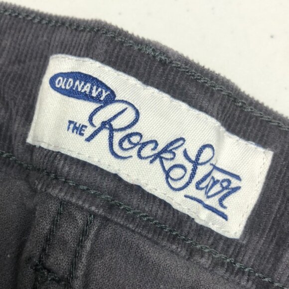 LIKE NEW OLD NAVY GRAY ROCKSTAR SKINNY CORDS 4/27x29 ⚓️ - Picture 2 of 12